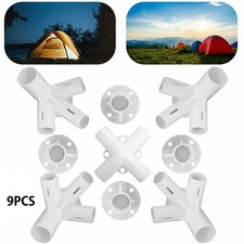 9Pcs 32/25 / 19mm Ersatzteile für 3x3m Pavillon Markisenzelt Füße Eckverbinder