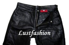 Lederhose schwarz Lederjeans