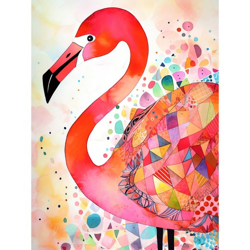 Flamingo vogel mit mustern - vogel,