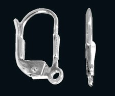 925 ECHT SILBER . Brisur Klappbügel Ohrhaken Ohrring Verschluss anlaufgeschützt 