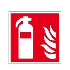 Feuerlöscher Schild Folie