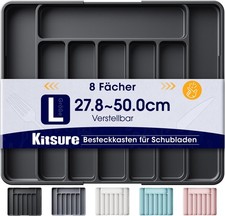 Kitsure Schubladen-Besteckkasten – verstellbarer Schubladeneinsatz aus