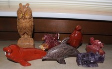 7 Edelstein Tier Figuren