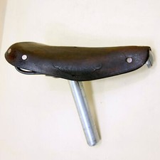 1960 Ideale 60 Cyclo Cross Rennrad Sattel inkl. Klemme und Sattelstütze