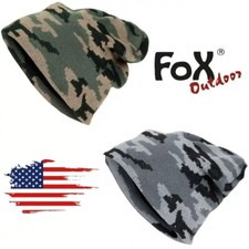 Strickmütze Beanie Tarnmuster