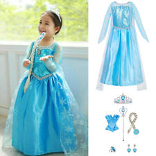 Frozen Kleid Die Eiskönigin Prinzessin ELSA Kleid Kostüm HalloweenCosplay Party★