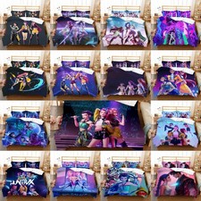 2pcs Dem0n Hunterr Bettbezug Kissenbezüge Kinder Bettwäsche-Set Single 135x200cm