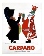 Vintage Carpano Wandkunst –