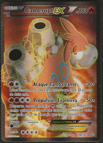 Pokemon camerupt 146 160 - pokemon,