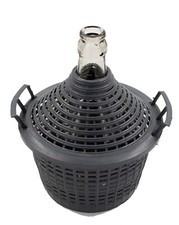 Gärballon mit Kunststoffkorb