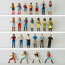 Schleich bewegliche Menschen Mädchen Junge Frau Mann Reiterin Personen Figuren