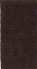 Gabbeh Teppich Orient Perser Rug Loribaft Dunkelbraun Schurwolle Uni Design Deko
