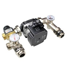 Pumpengruppe Festwert M058 mit drei wege Mischer " ESBE VTA322 Grundfos Pumpe 