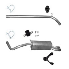 ESD Mittelrohr Auspuff+Anbausatz für Audi A1 Sportback 1.2 TFSi