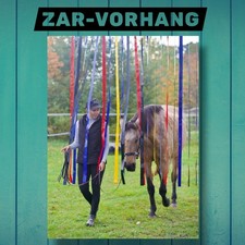 ZAR Vorhang TOP Pferdetraining mit PVC Streife Bodenarbeit Gelassenheitstraining