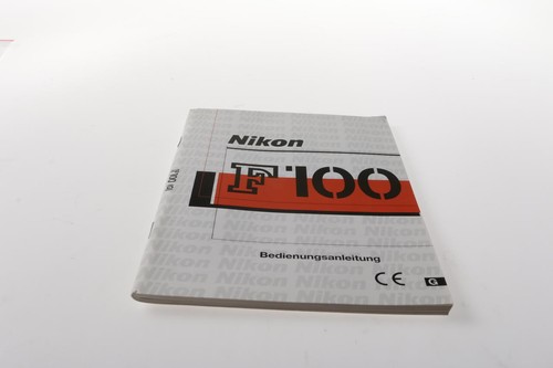 Nikon f100 bedienungsanleitung - nikon,