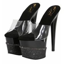 Glitzer gogo plateau mules - gogo, plateau-mules