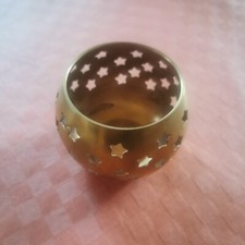 Teelichthalter Messing rund