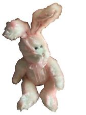 Plüschhase Kaninchen, weiß-rosa-glitzernd, Osterhase Fantasy, Märchen