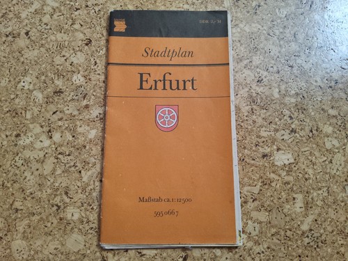 Stadtplan erfurt ddr veb - erfurt,