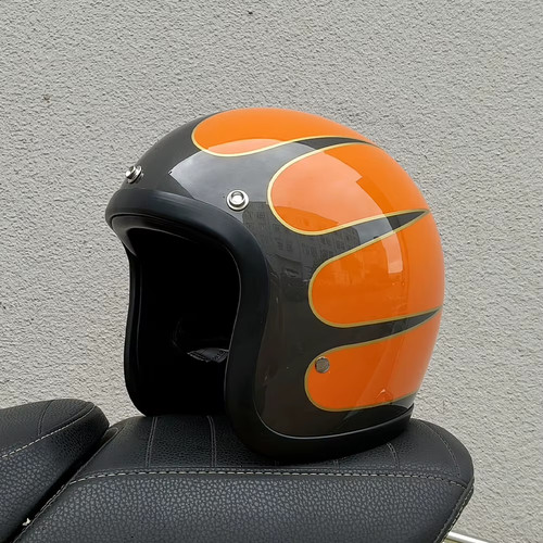 Retro jethelm motorradhelm - jethelm, dot