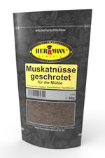 Muskatnüsse geschrotet für