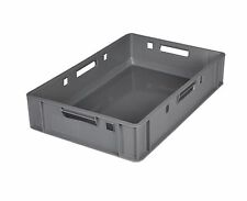 5x Eurofleischkiste grau E1 Metzgerkiste Fleischkiste Stapelkiste Fleischwanne 