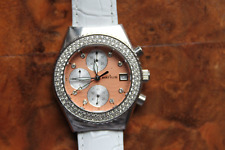 Ratius Damenuhr, Edelstahl, Strass-Steinchen, gebraucht