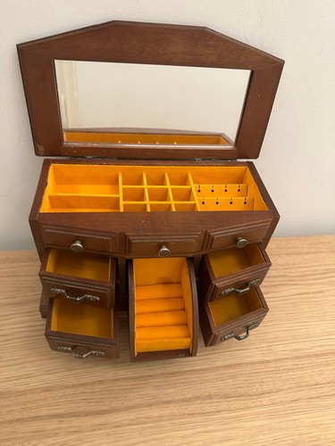 Vintage holz schmuckkästchen - vintage,