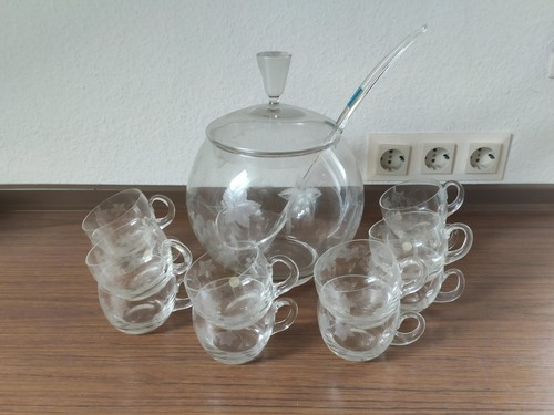 Bowle set aus - bowle, geschliffenem
