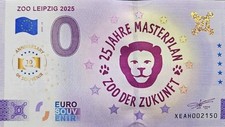 0 Euro Schein Zoo Leipzig 2025