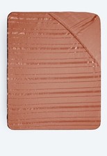 Mikronesse Cashma Plüsch Spannbettlaken,Shiny ‚1tlg., 140-160x200 cm, Zimt