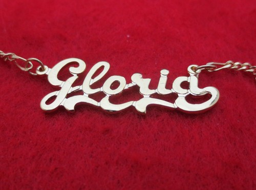14kt gold 2mm - figaro, anklet