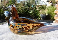 Iittala Glasvogel brauner Bekasine  230x150 von Oiva Toikka