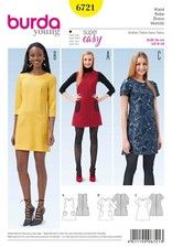 Burda Style Schnittmuster - Kleid - Etuikleid & Trägerkleid - Nr. 6721