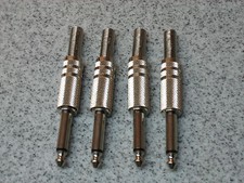 4 St. Klinkenstecker mono Schulz Kabel S3 6,35 mm (1/4") Stecker, Audiostecker