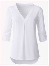 Bluse weiß  Damen Longbluse