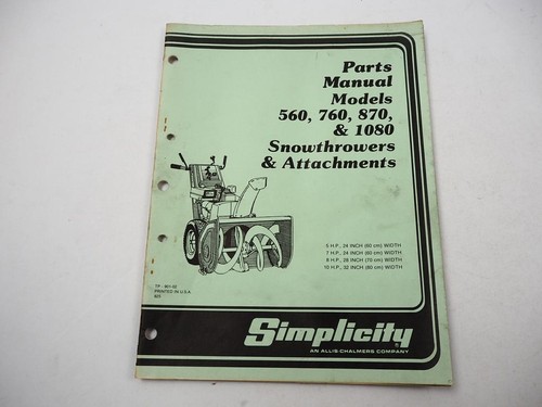 Simplicity 560 760 - , 870