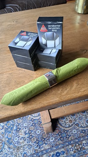 Serviettenringe versilbert - serviettenringe,,