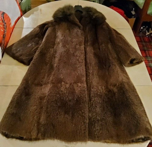 Pelz mantel nutria - pelz, glänzend