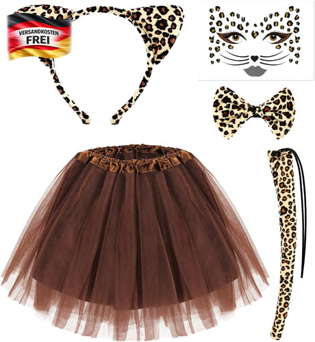 Kinder leopardkostüm set mit - leopardkostüm,