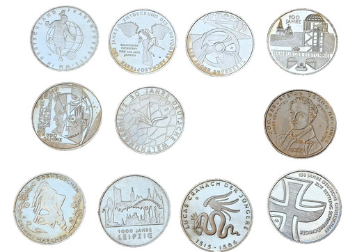 Konvolut 10 euro - 11,