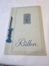 Karte Engelbert Rütten Konditorei Düsseldorf Kö 76 um 1950