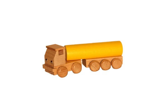 Holzspielzeug tanklastzug bunt - tanklastzug,