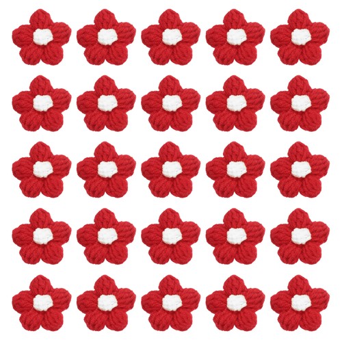 Stück häkelblumen - 36,