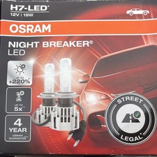 2 Stück Osram NightBreaker H7 LED 12V 19W PX26d 64210DWNB Straßenzulassung