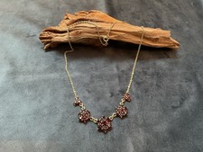 Granat Collier Kette 333 Gold