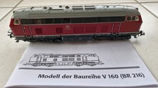 Märklin V160 BR216 digital, Sound, mfx, Spur H0, gebraucht, Bedienungsanleitung
