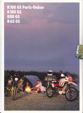 BMW R100 GS Paris Dakar  R 100 GS R 80 GS  R 65GS Prospekt    Brochure 6 Seiten