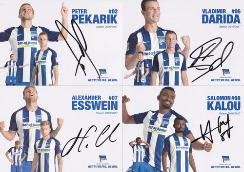 Autogrammkarten hertha - 38,